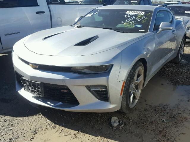 1G1FF1R72H0173537 - 2017 CHEVROLET CAMARO SS SILVER photo 2