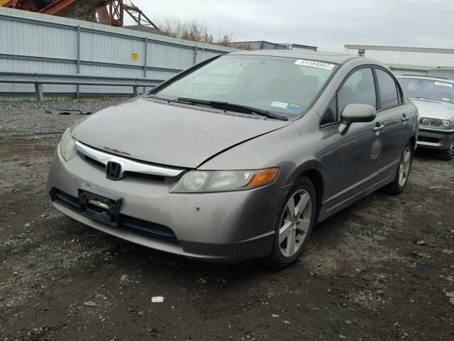 1HGFA16806L014435 - 2006 HONDA CIVIC EX GRAY photo 2