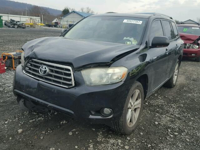 JTEES43A882013098 - 2008 TOYOTA HIGHLANDER BLACK photo 2