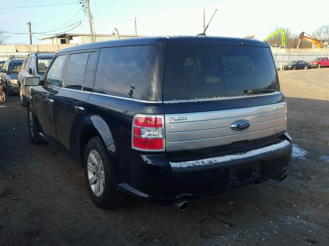 2FMHK6DT2ABA90249 - 2010 FORD FLEX LIMIT BLACK photo 3