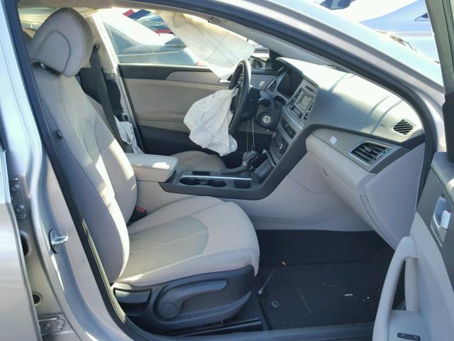 5NPE24AF8FH039988 - 2015 HYUNDAI SONATA SE GRAY photo 5