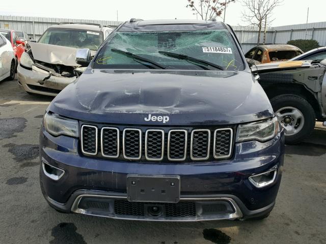 1C4RJFBG9HC886413 - 2017 JEEP GRAND CHER BLUE photo 9