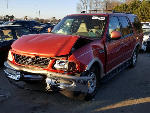 1FMRU17L9WLB15104 - 1998 FORD EXPEDITION RED photo 2