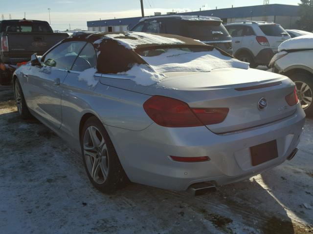 WBALZ3C51CDL73098 - 2012 BMW 650 I Argent photo 3