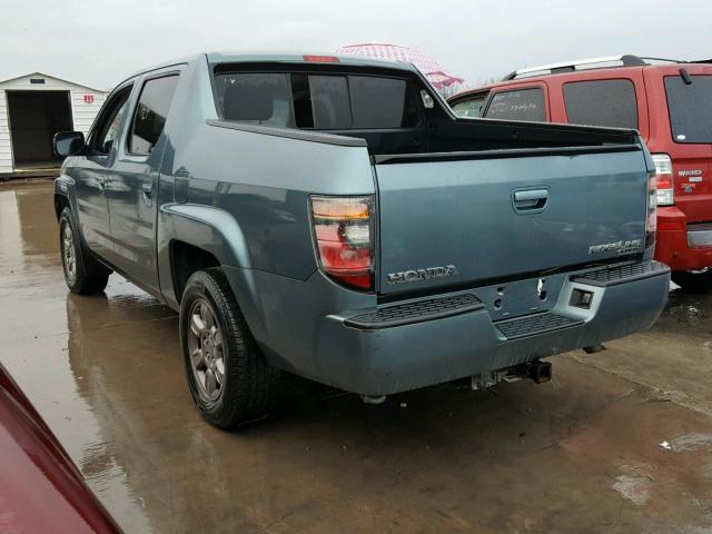 2HJYK16328H512852 - 2008 HONDA RIDGELINE GREEN photo 3