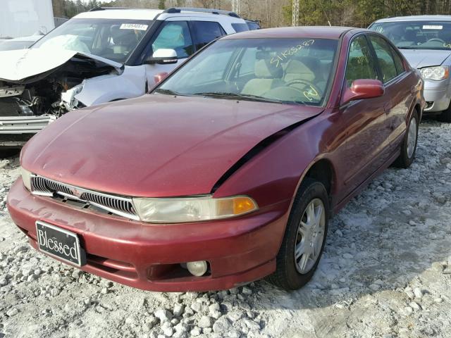 4A3AA46G91E182392 - 2001 MITSUBISHI GALANT ES RED photo 2