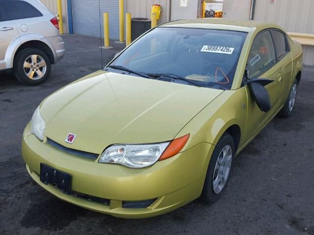 1G8AN12F74Z140278 - 2004 SATURN ION LEVEL GREEN photo 2