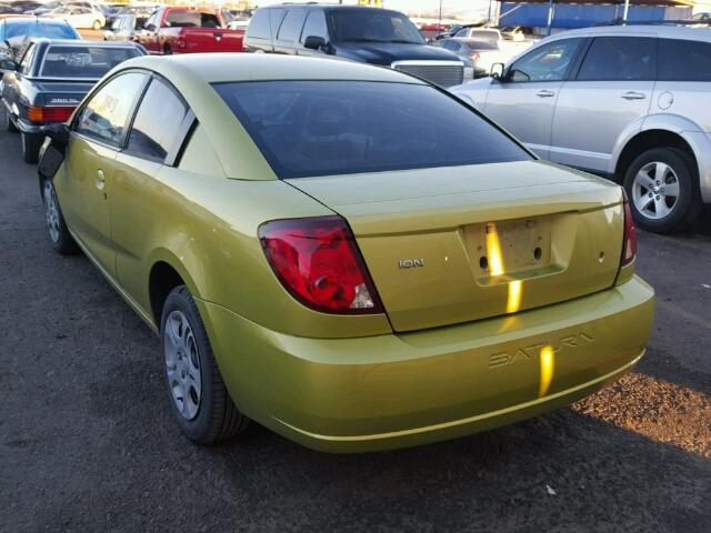 1G8AN12F74Z140278 - 2004 SATURN ION LEVEL GREEN photo 3