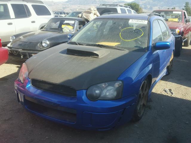 JF1GG29694G808976 - 2004 SUBARU IMPREZA WR BLUE photo 2