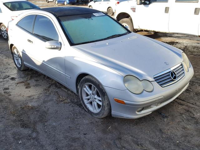 WDBRN47J42A235365 - 2002 MERCEDES-BENZ C 230K SPO SILVER photo 1