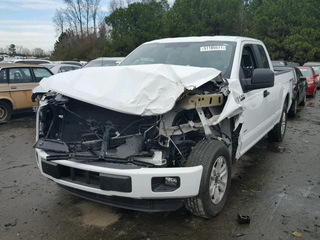 1FTEX1CP3FKD93201 - 2015 FORD F150 SUPER WHITE photo 2