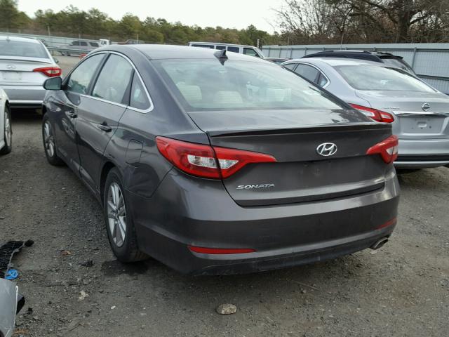 5NPE24AF4FH169444 - 2015 HYUNDAI SONATA SE BROWN photo 3