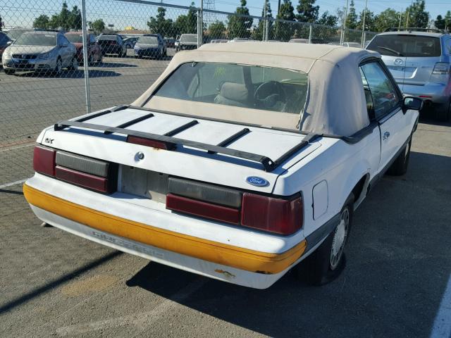 1FABP44A2KF259819 - 1989 FORD MUSTANG LX WHITE photo 4