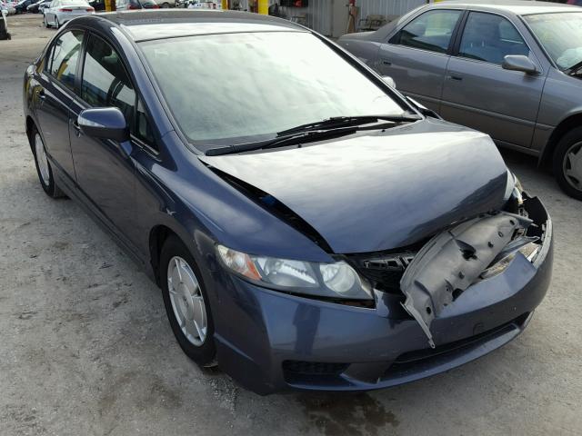 JHMFA36259S001954 - 2009 HONDA CIVIC HYBR BLUE photo 1