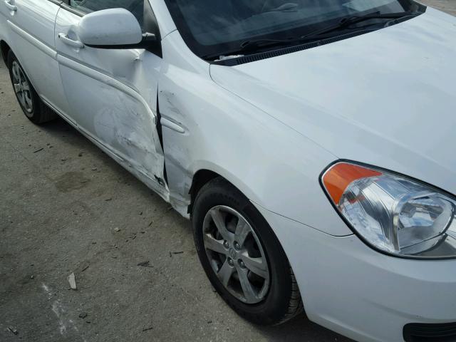 KMHCN4AC4BU618797 - 2011 HYUNDAI ACCENT GLS WHITE photo 9