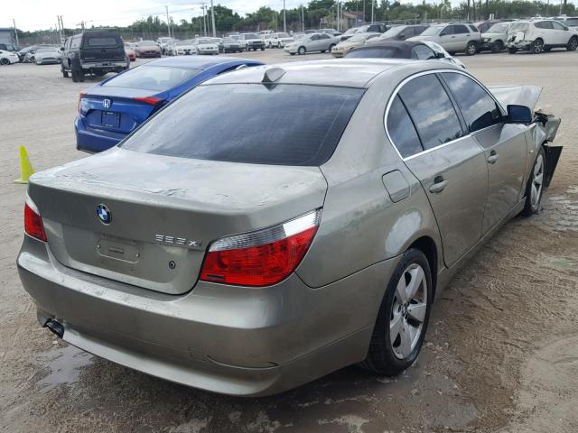 WBANF33596CS34459 - 2006 BMW 525 XI TAN photo 4