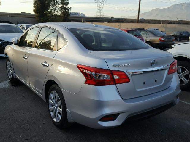 3N1AB7AP2GY299724 - 2016 NISSAN SENTRA S SILVER photo 3