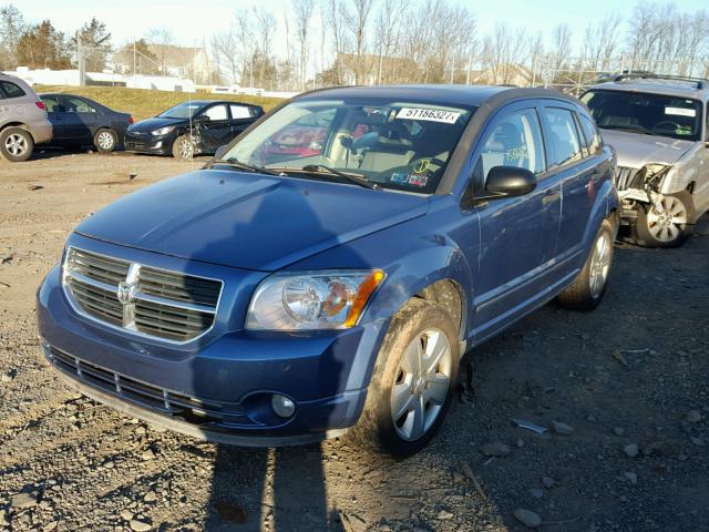 1B3HB48B87D388156 - 2007 DODGE CALIBER SX BLUE photo 2