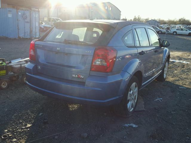 1B3HB48B87D388156 - 2007 DODGE CALIBER SX BLUE photo 4