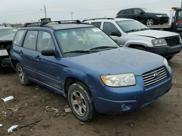 JF1SG63647H735864 - 2007 SUBARU FORESTER 2 BLUE photo 1