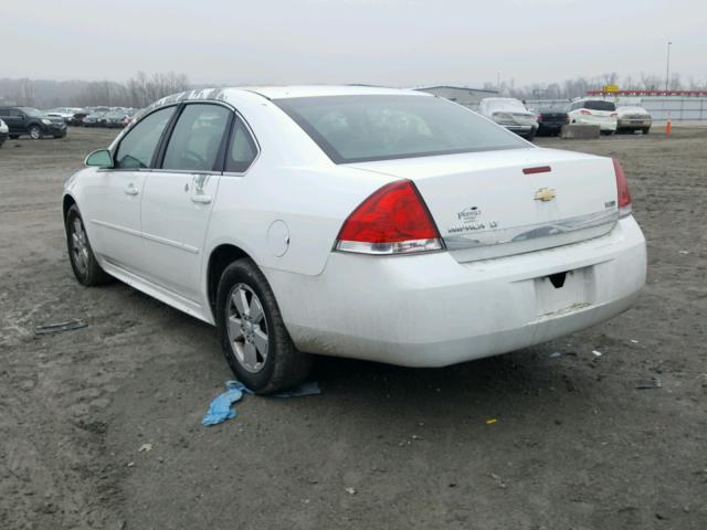 2G1WB5EKXA1193896 - 2010 CHEVROLET IMPALA LT WHITE photo 3