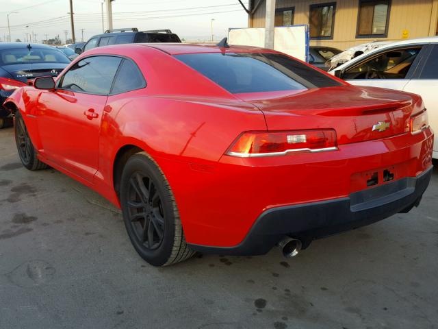 2G1FA1E39E9139694 - 2014 CHEVROLET CAMARO LS RED photo 3