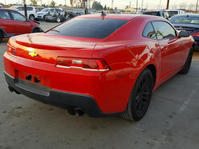 2G1FA1E39E9139694 - 2014 CHEVROLET CAMARO LS RED photo 4