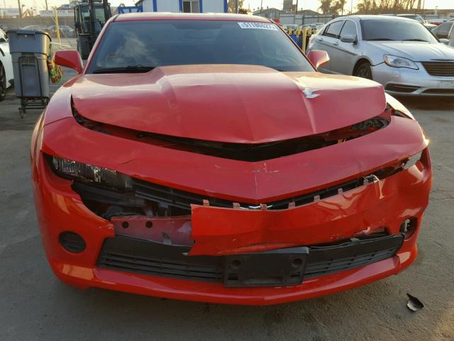 2G1FA1E39E9139694 - 2014 CHEVROLET CAMARO LS RED photo 9