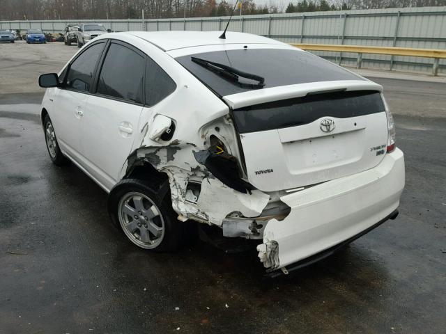 JTDKB20U487720342 - 2008 TOYOTA PRIUS WHITE photo 3