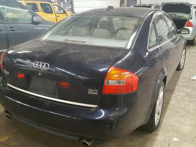 WAULT64B14N068011 - 2004 AUDI A6 3.0 QUA BLUE photo 4