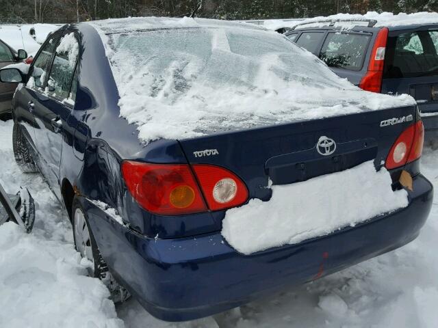 2T1BR32E13C018185 - 2003 TOYOTA COROLLA CE BLUE photo 3