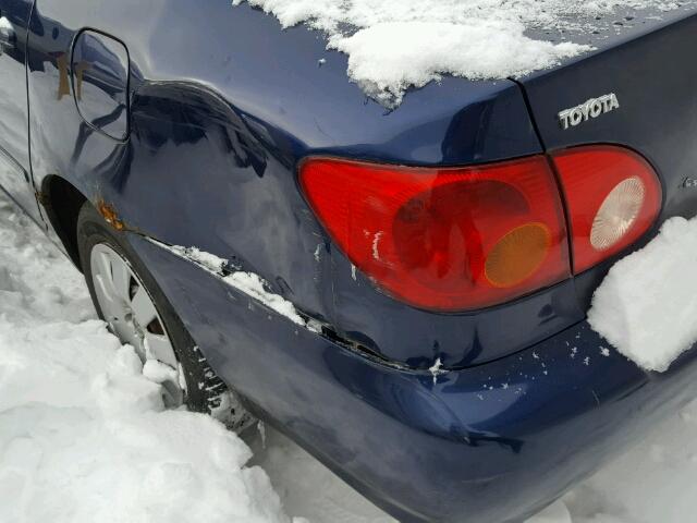 2T1BR32E13C018185 - 2003 TOYOTA COROLLA CE BLUE photo 9