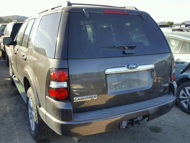 1FMEU73E87UB53458 - 2007 FORD EXPLORER X BROWN photo 3