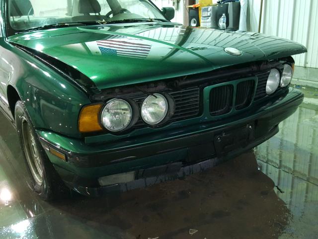 WBAHD2312MBF71667 - 1991 BMW 535 I AUTO GREEN photo 9