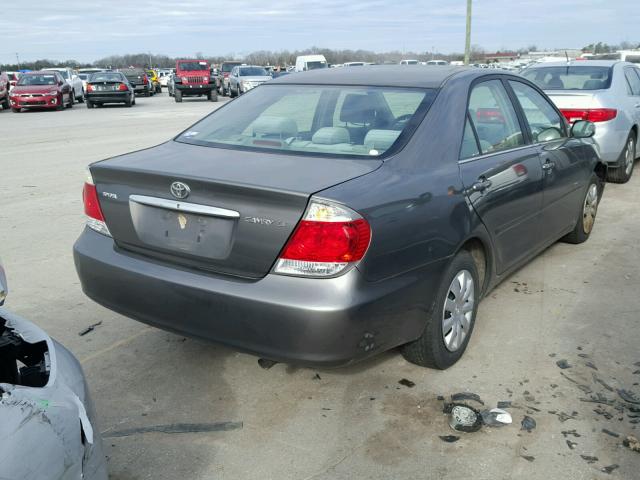 4T1BE32K05U549204 - 2005 TOYOTA CAMRY LE GRAY photo 4