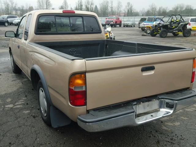 4TAVL52N5YZ596843 - 2000 TOYOTA TACOMA XTR BEIGE photo 3