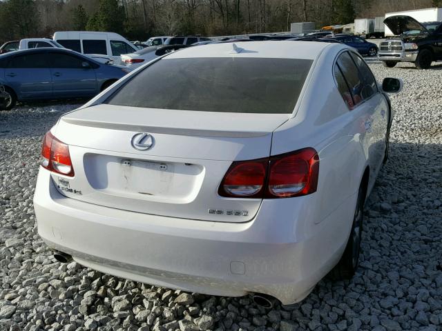 JTHBE96S380039716 - 2008 LEXUS GS 350 WHITE photo 4