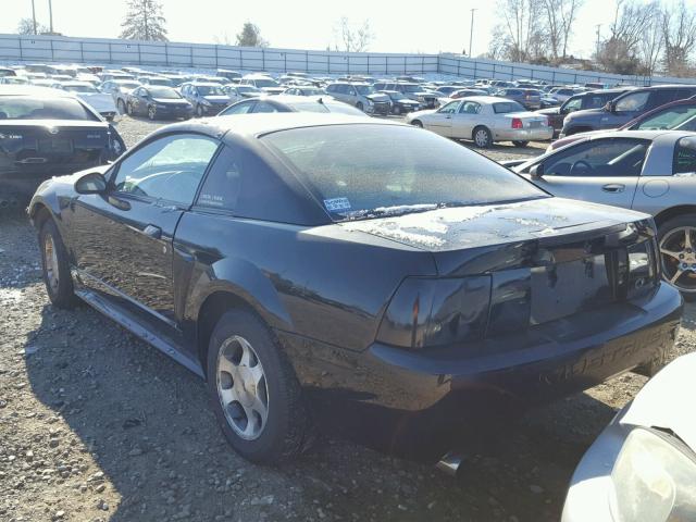 1FAFP40684F239046 - 2004 FORD MUSTANG BLACK photo 3
