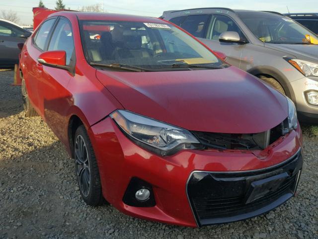 5YFBURHEXEP148431 - 2014 TOYOTA COROLLA L RED photo 1