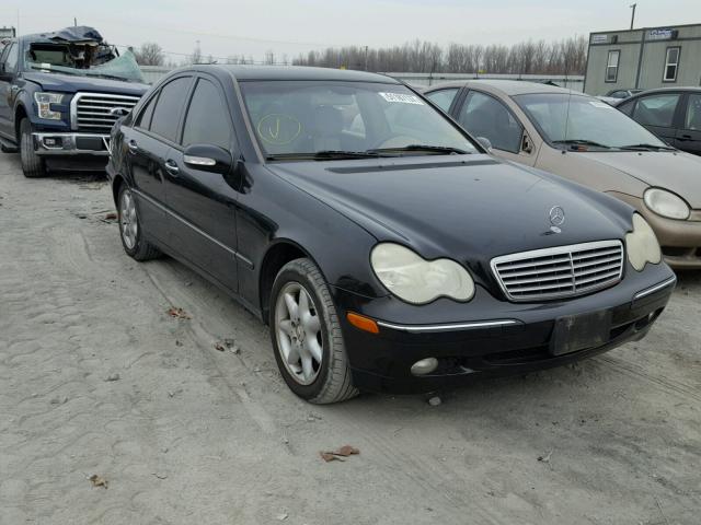 WDBRF81J94F544378 - 2004 MERCEDES-BENZ C 240 4MAT BLACK photo 1