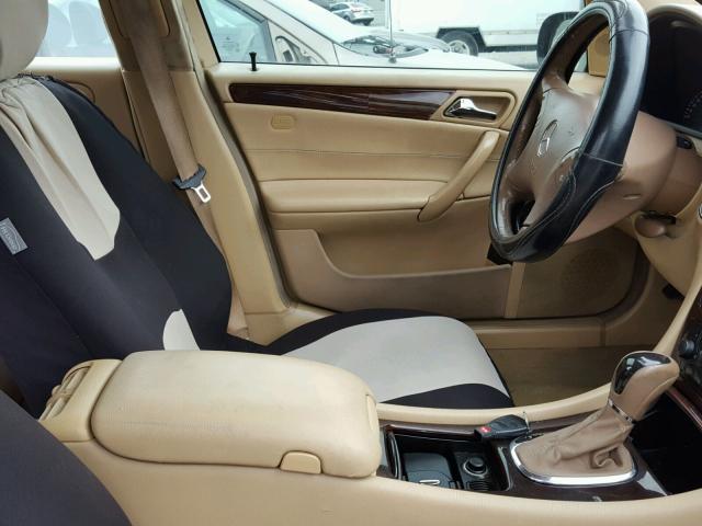 WDBRF81J94F544378 - 2004 MERCEDES-BENZ C 240 4MAT BLACK photo 5