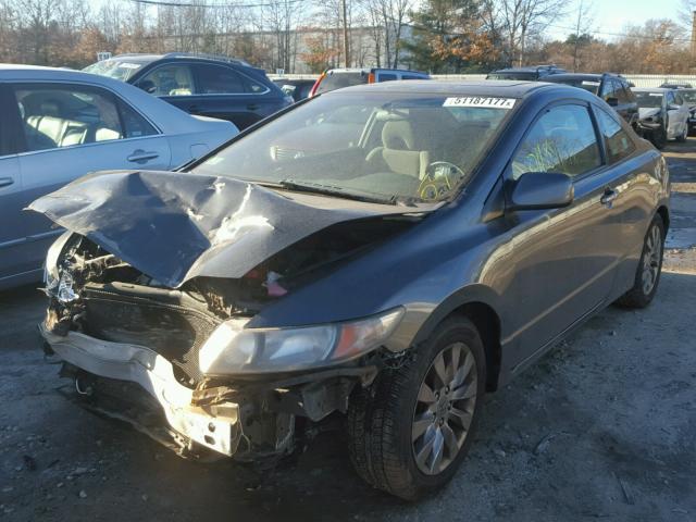 2HGFG12869H532684 - 2009 HONDA CIVIC EX GRAY photo 2