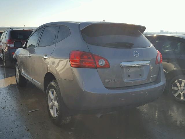 JN8AS5MT1DW551187 - 2013 NISSAN ROGUE S GRAY photo 3