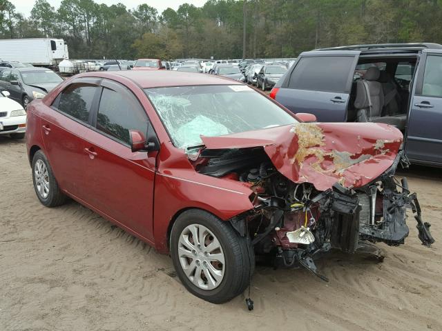 KNAFU4A25C5471040 - 2012 KIA FORTE EX RED photo 1