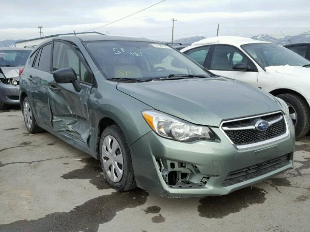 JF1GPAA69F8207375 - 2015 SUBARU IMPREZA BA GREEN photo 1