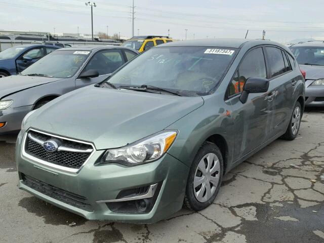 JF1GPAA69F8207375 - 2015 SUBARU IMPREZA BA GREEN photo 2