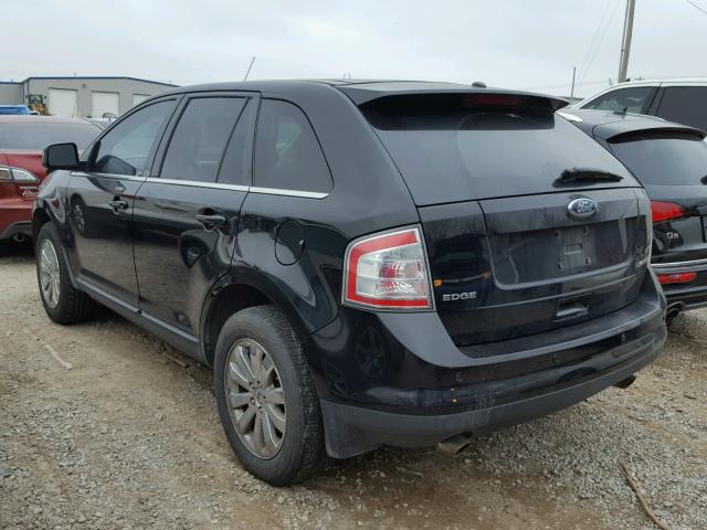 2FMDK39C38BA92253 - 2008 FORD EDGE LIMIT BLACK photo 3