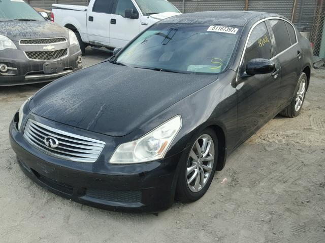 JNKBV61E78M213845 - 2008 INFINITI G35 BLACK photo 2