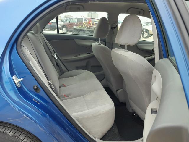 JTDBL40E899089991 - 2009 TOYOTA COROLLA BA BLUE photo 6