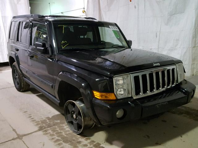 1J8HG48K48C172708 - 2008 JEEP COMMANDER BLACK photo 1